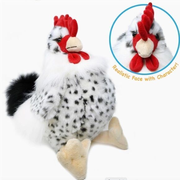 Rooster Stuffed Plush Animal Toy New Stock Play Chicken Kids Fun Christmas - Picture 3 of 6